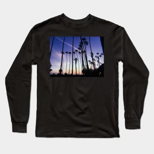 Palm Tree Sunset. Los Angeles CA Long Sleeve T-Shirt